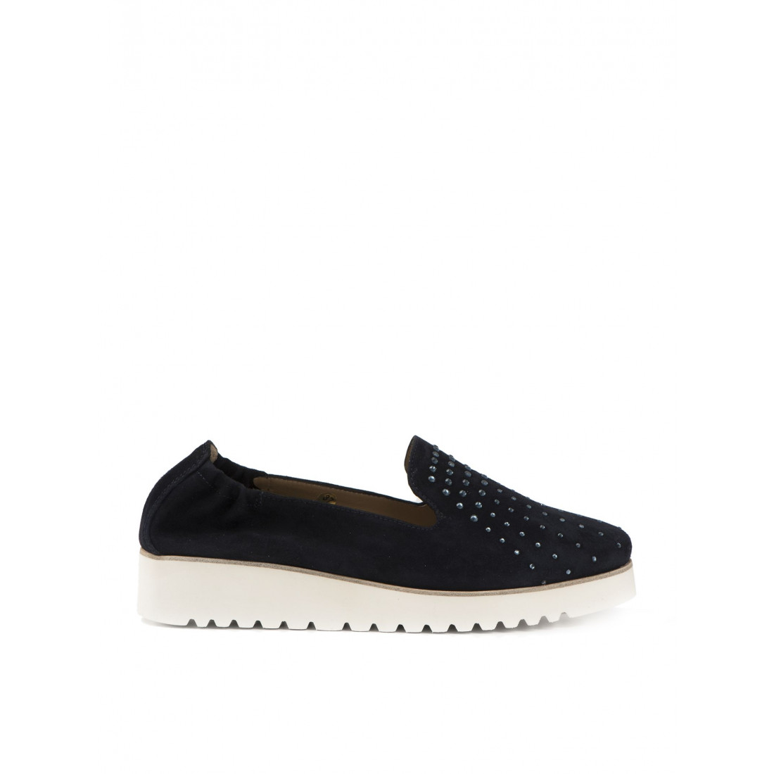 SLIP ON IN SUEDE WITH STRASS