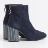 Grace ankle boots in blue suede