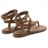 Luggage leather Michael Kors Pearson sandals