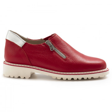 Women's Sangiorgio slip on in soft red leather