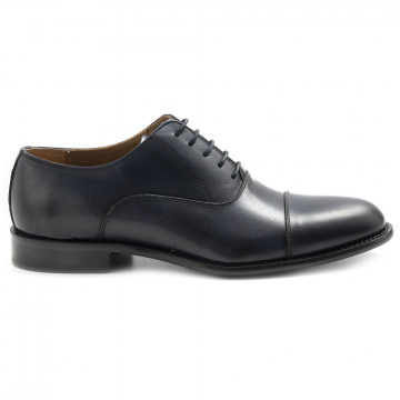 Men's Sangiorgio blue leather oxford shoes