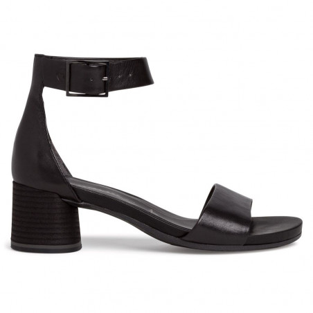 Black Tamaris sandal with ankle strap