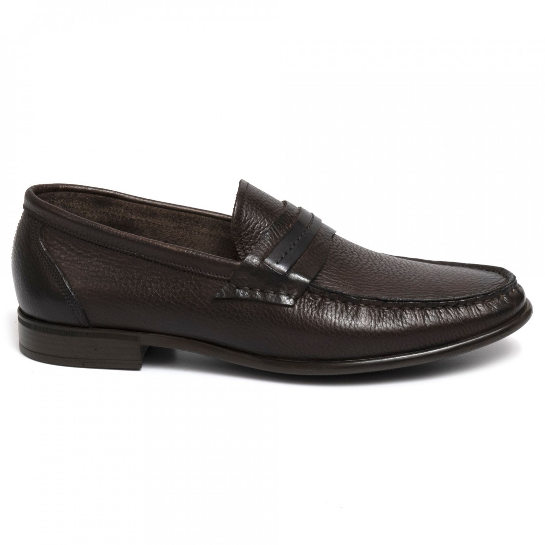 Brown John White men's loafers in unlined leather