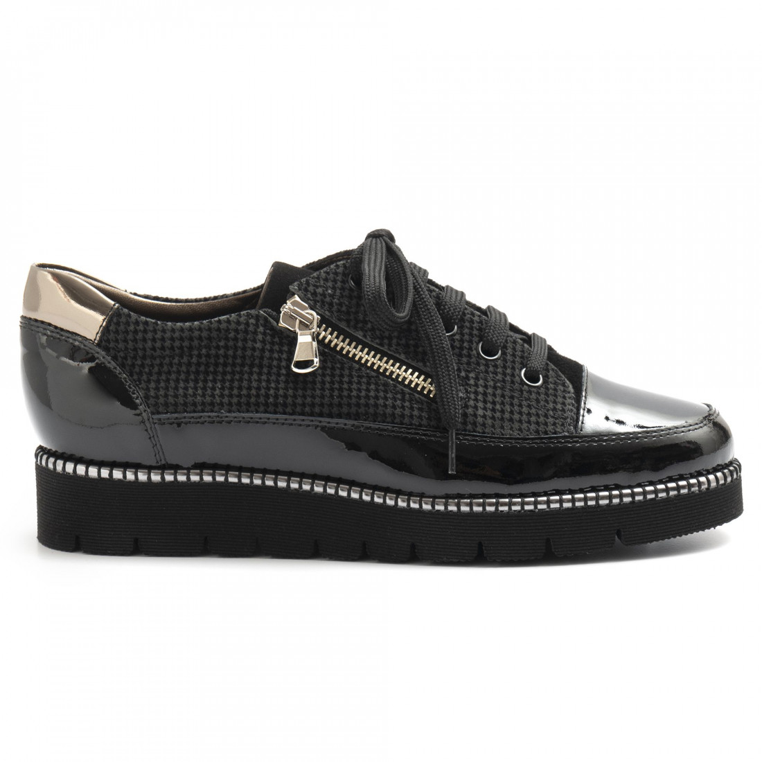 Black leather Philosophy Alfredo Giantin shoes with side zip