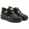 Zapato Cinzia Soft negro con doble rotura y plantilla