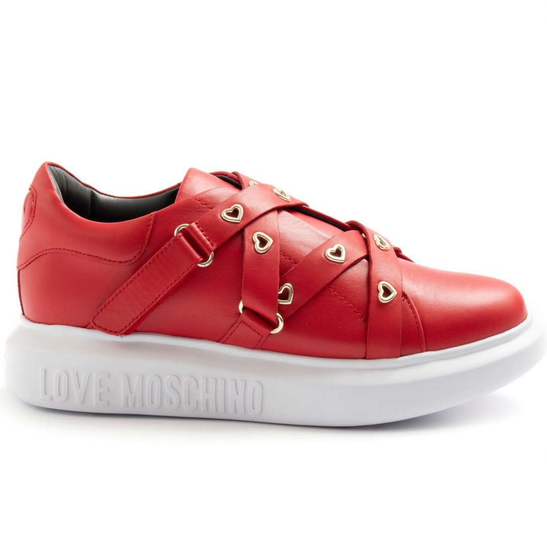 Love Moschino women's red sneaker with 