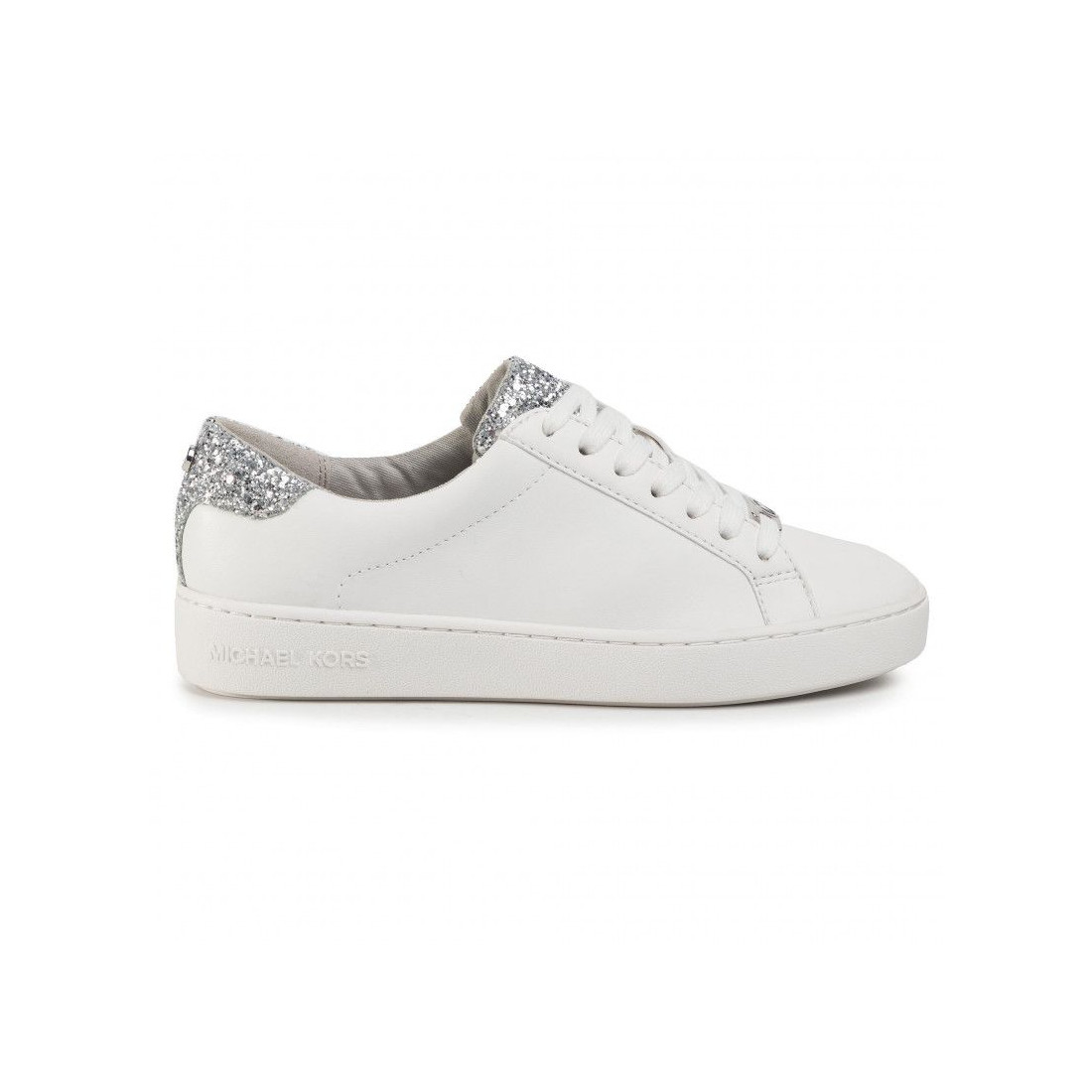 michael kors irving lace up silver