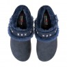 Pantofola Hafinger Lammfell Shetland in montone blu