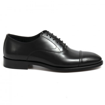 Schwarzer Jerold Wilton Oxford-Schuh aus elegantem Leder