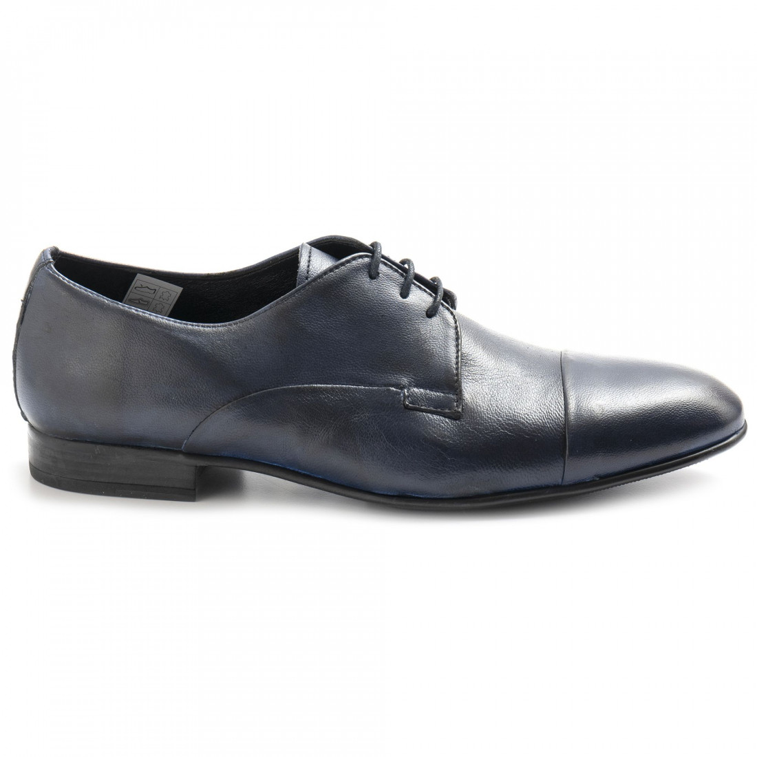 Sangiorgio men's derby shoes in brawn hand waxed leather