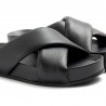 Zapatilla OA no fashion A18 Marshmallow negro de cuero