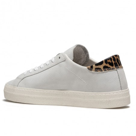 D.A.T.E. Hill Low Vintage white and leopard women's sneaker المسحه الطبيه