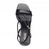 Michael Kors Tasha zwarte leren sandaal met hak