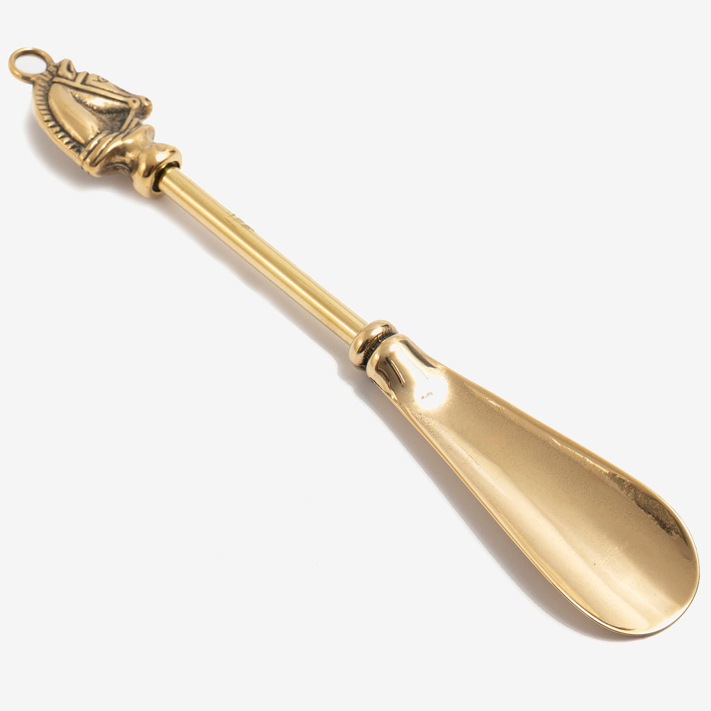 Brass shoehorn horse