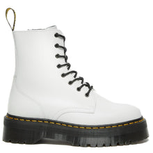 Botín plataforma Dr. Martens Jadon blanco en piel smooth