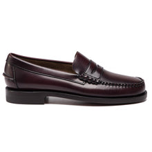 Mocassin Sebago Classic Dan bordeaux en cuir