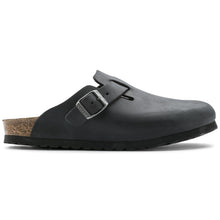 Zueco Birkenstock Boston negro en piel engrasada