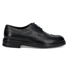 Zapato derby formal Jerold Wilton negro con perforaciones