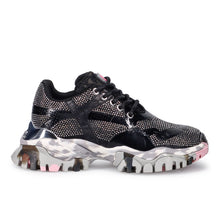 Baskets pour femme CLJD Jewel noires avec strass