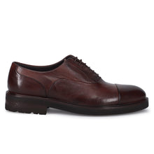 Chaussure oxford homme Jerold Wilton marron en cuir