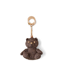 Porte-clés Borbonese Orso en tissu recyclé OP et cuir