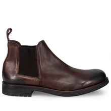 Men's ankle boot JP David in soft brown leather