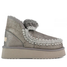 Bottine Mou Mini Eskimo Platform en mouton gris fer