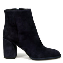 Suede ankle boot deep blue