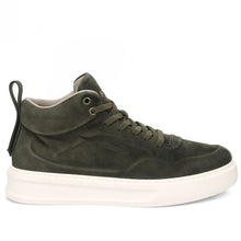 Zapatilla alta de hombre Barracuda Phoenix en ante hidrorrepelente verde militar