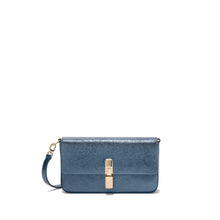 Iride small crossbody gray blue