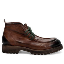 Boots modèle ingénieur homme JP David en cuir vintage cuir