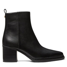 Lex black leather bootie