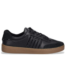 Scotty black crystal lace-up