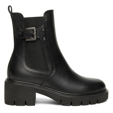 Bottines Chelsea femme NeroGiardini en cuir noir avec talon moyen confortable