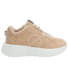 Baskets femme No Name Carter Jogger en daim beige avec doublure teddy