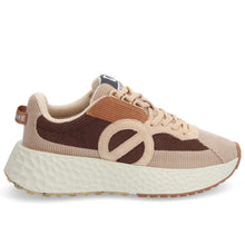 Runner femme No Name Carter en velours côtelé marron café et beige