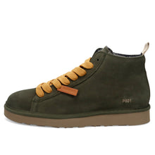 Boots homme Panchic P001 en daim vert avec doublure fausse fourrure