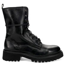 Bottes de combat à lacets noires