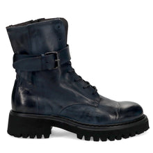 Blue ankle boot