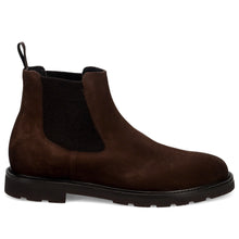 Boots Beatles homme Rossano Bisconti en daim déperlant marron