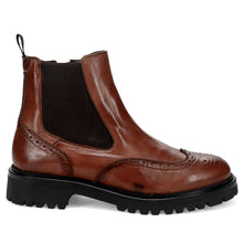Chelsea brogue leather