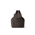 BORBONESE: Medium-sized women's B-Club backpack in Op print fabric, tar grey color