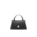 COCCINELLE: Coccinelle Nikla medium women's handbag in black double leather with flap