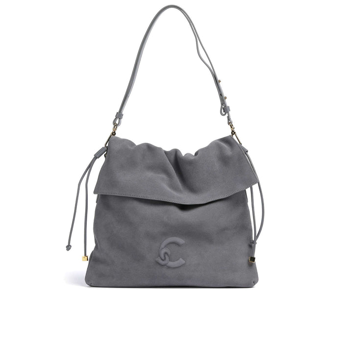COCCINELLE: Bolso hobo Lidia para mujer en ante gris