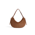 COCCINELLE: Thess medium shoulder bag in cognac ribbed fabric