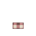COCCINELLE: Metallic Large women's wallets in pink, cream and burgundy patchwork print leather