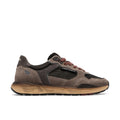 Crime London: Rush Herren-Laufsneaker aus braunem Wildleder und technischem Gewebe