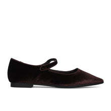 Lea velours brun foncé