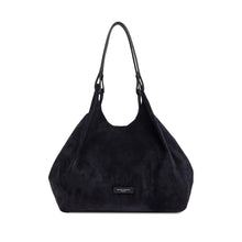 Dua Large Navy Suede