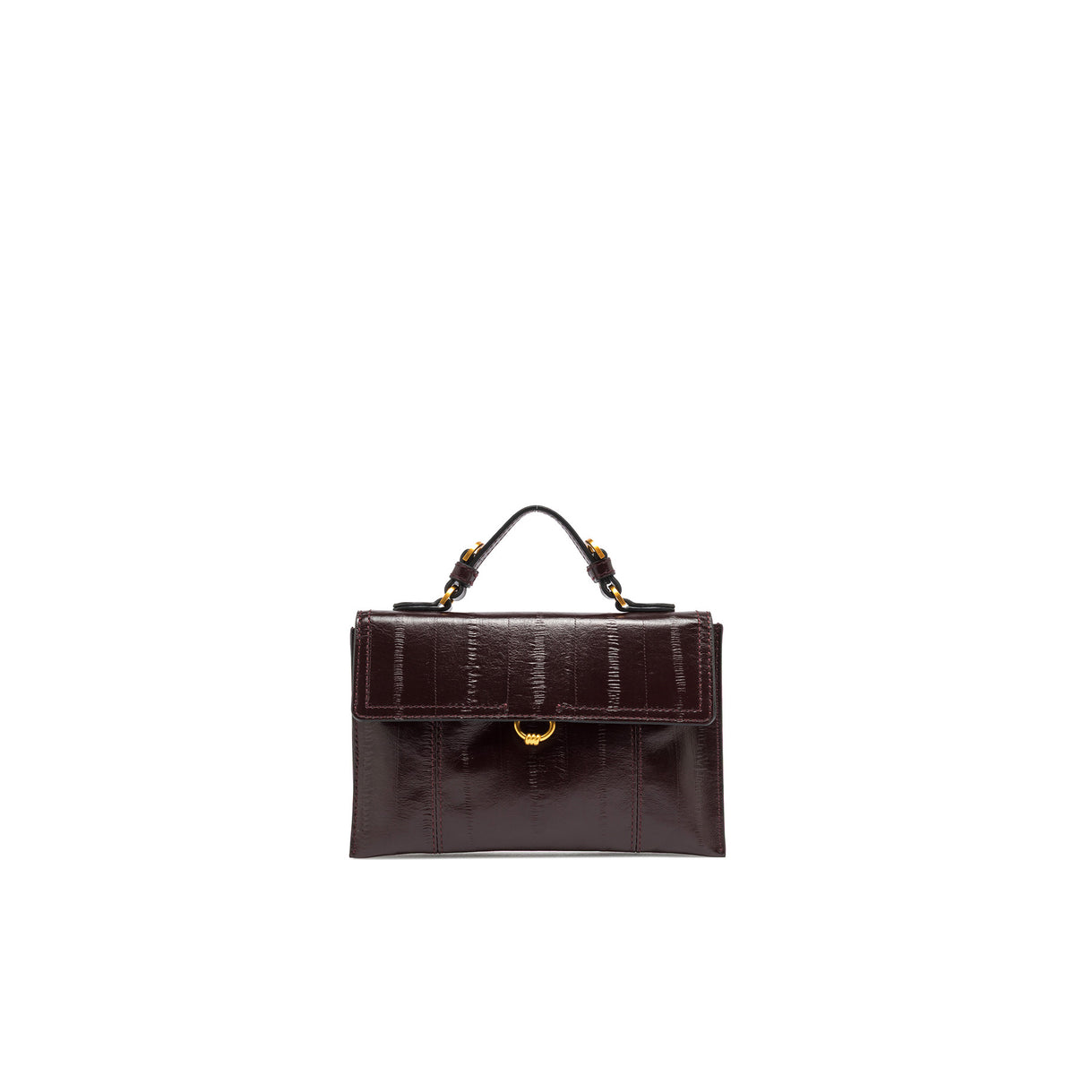 Gianni Chiarini: Cartera pequeña Vicky en piel efecto anguila burdeos